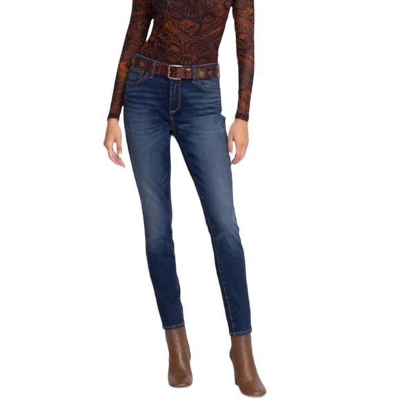 Johnny Was Denim - Johnny Was NWT The Skinny Jean Mid Rise Stretch Indigo Wash Size 31